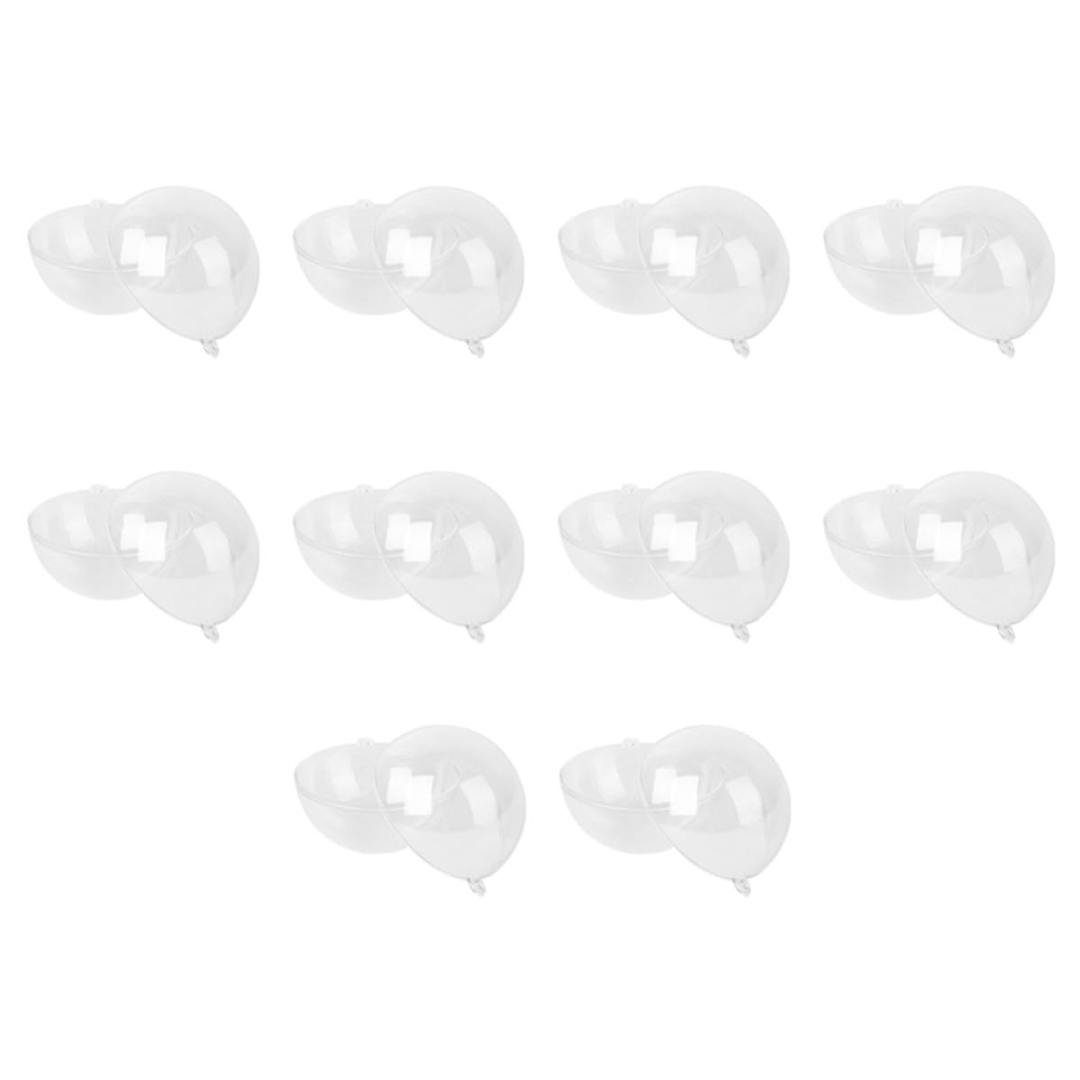 BESPORTBLE 40 Stück Befüllbare Weihnachtskugeln Transparente