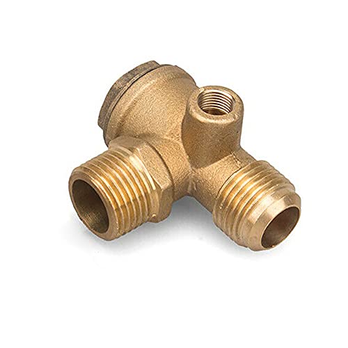 BE-TOOL - Válvula antirretorno para compresor de aire directo (hembra de 3 vías, 1,27 cm x 1,27 cm x 1,27 cm)
