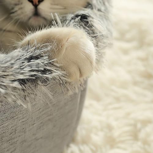Mppchhn Katzenbett Höhle | Warme Beruhigende Winter Haustierbedarf,Kleines Hundebett Katzenhöhle | Für Welpen Kleine Hunde Schlafen Innen Schlafzimmer Wohnzimmer Balkon Zuhause Wohnung