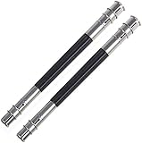 Sluswallow 2 Pcs Useful Stainless Steel Dual Head Pencil Extender Holder Double-Headed Pencil Stationery Accessories for Stationery Desk Supplies Holders and Dispensers