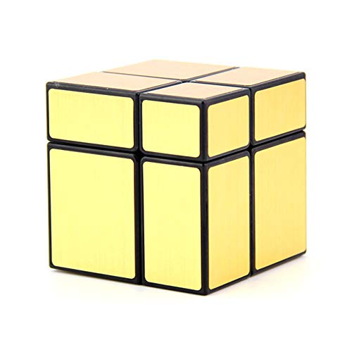 SUN-WAY 2x2 Mirror Cube 2x2x2 Small Mirror Speed Cube Magic Cube Gold Mirror Blocks Unequal Shape Puzzles Toys