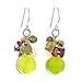 NOVICA Multi-gem Dyed Cultured Freshwater Pearl .925 Sterling Silver Cluster Earrings, Freshness'
