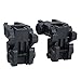 HWZ Tactical Folding Front & Rear Set Flip Up Backup Sights BUIS Black