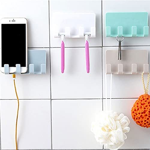 Crochet de chargement téléphone et support rasoir mural bleu