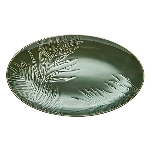 MIKASA Jardin Green Stoneware Serving Platter Cover