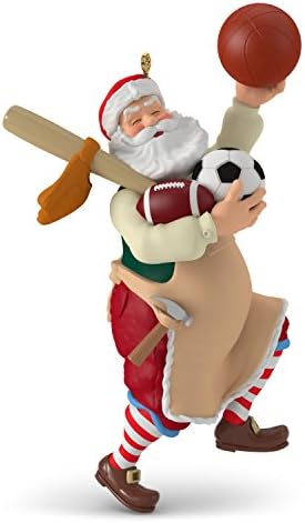 Hallmark Keepsake Christmas Ornament 2018 Year Dated, Toymaker Santa Sports Equipment