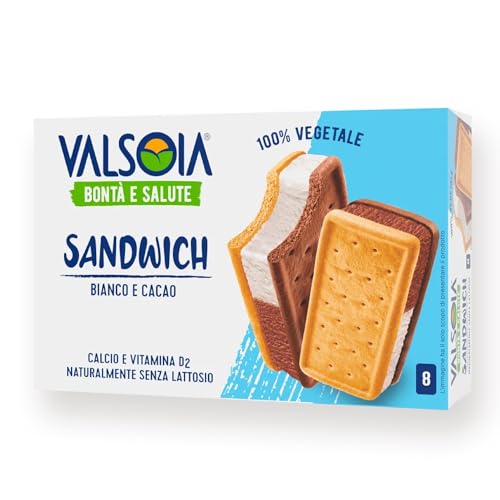 Valsoia Gelato Sandwich, 8 Pezzi, 320 g (Surgelato)