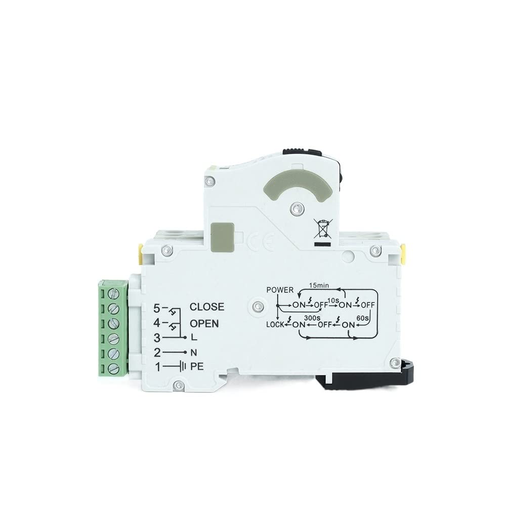 Interruttore Magnetotermico Differenziale Telecomando automatico del mini interruttore DPN 16A MCB 1P + N 220V Curva B AC(B16)