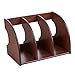 Organizer Scrivania Legno,Mensola File legno, File Mensola Supporto / File - Rack titolare di file, File Organizer, File Desktop Folder carta Sorter, titolare di file multifunzione, in legno massello