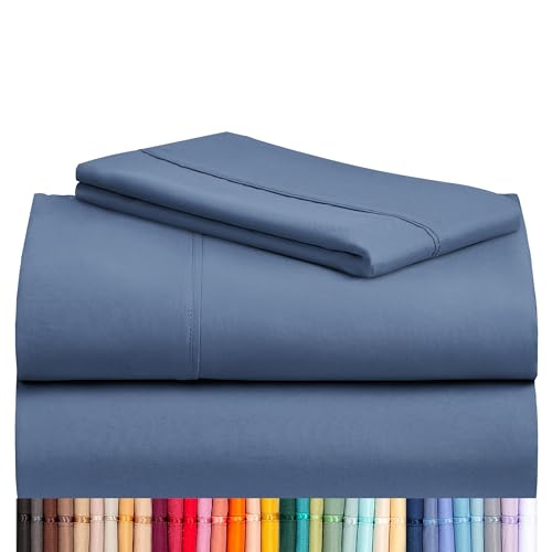 Image of LuxClub 3 PC Sheet Bed Sheets Deep Pockets 18 inch Eco Friendly Wrinkle Free-Kids-Fitted Sheets Machine Washable Hotel Bedding Silky Soft - Oxford Twin