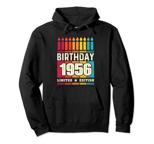 Camiseta vintage 1956 para mujer, edición limitada, cumpleaños 1956 Sudadera con Capucha