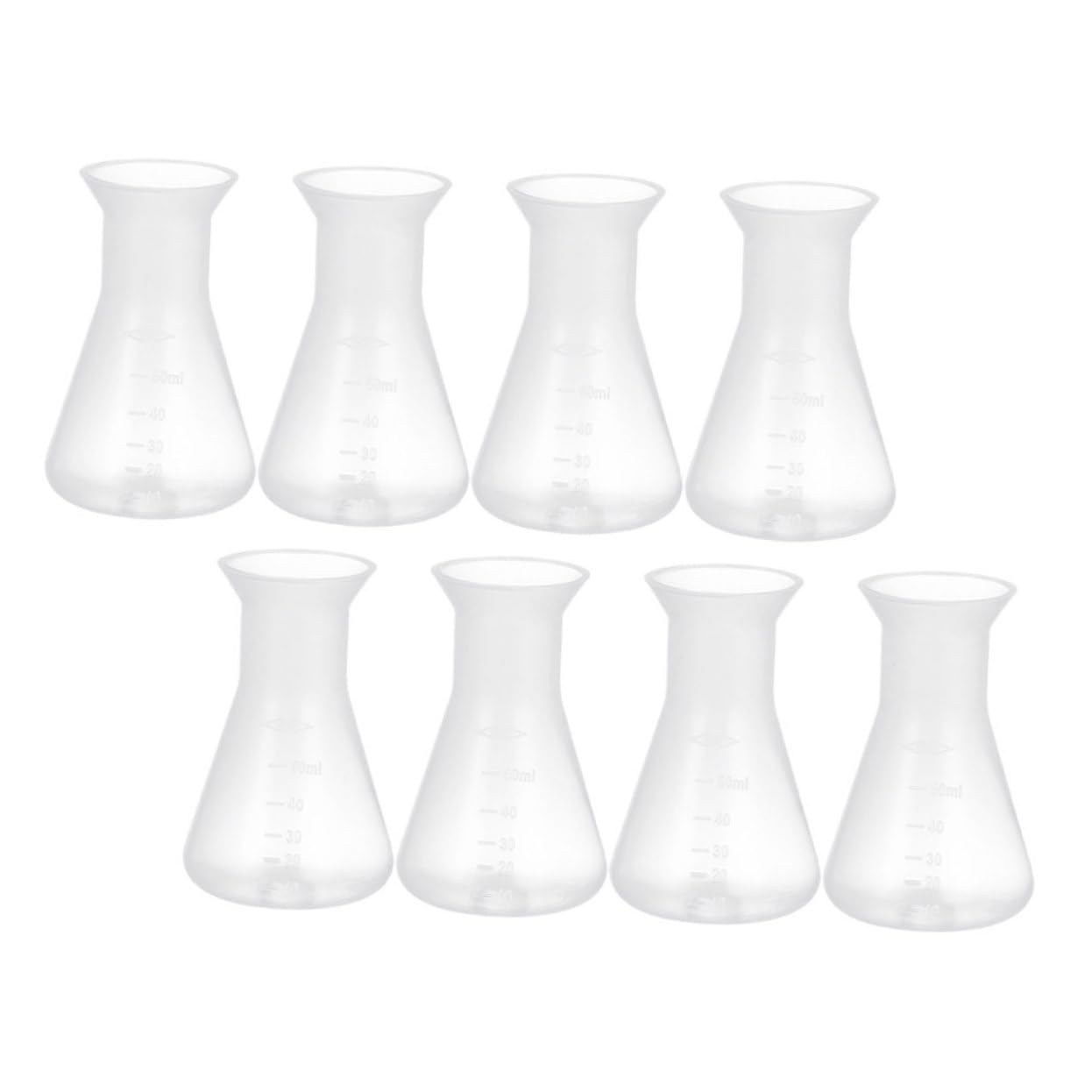 ULTECHNOVO 32piezas Frascos De Laboratorio Erlenmeyer De Botellas Graduadas Para Experimentos Científicos Frascos Conical Para Medición Precisa Laboratorio