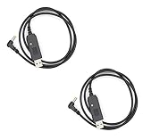 (2PCS) UV-5R USB Charger Cable UV-5R USB Charging Cable (2.5mm) [New Version 2024 ] for BaoFeng UV-5R UV-82 BF-F8HP UV-82HP UV-5X3 UV-5RE UV-S9 UV-9S Cable with Indicator Light(Not for Charging Base)