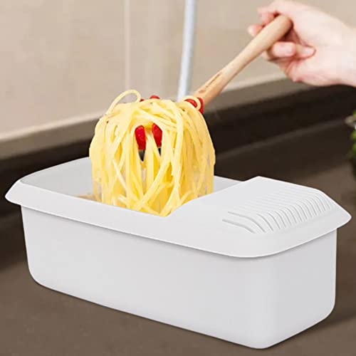 Cuocipasta A Microonde con Colino, Vaporiera per Barca Resistente al Calore, Utensili da Cucina per Ciotola per Spaghetti, Cuocispaghetti Drenante per Una Cottura Facile, per Uomo E Donna