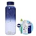 UPSTYLE 32 oz/1L Eco Cute Glass Water Bottle with Lid BPA-Free Portable Wide Mouth Sports Travel Mug Leak-Proof with Sleeve Drinking Cup for Milk/Juicing/Smoothies/Essential Oil/Tea/Coffee
