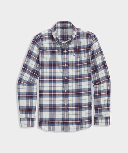 Image of vineyard vines Boys' Boys' Muskeget Plaid Vineyard Flannel Shirt