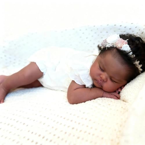 Muñeca Reborn Anano Negra 24 Pulgadas Realista miniatura 6