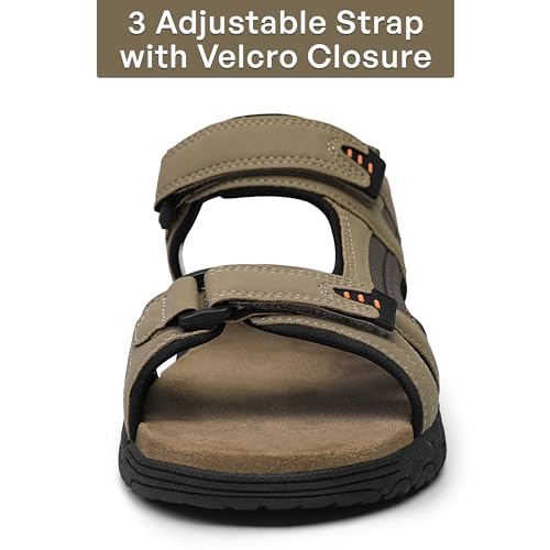 Mens Sporty Outdoor Sandal Open Toe Hiking Outdoor Shoe Non-slip Athletic Sandal2