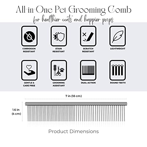 Flexzion-Pet-Grooming-Comb-Stainless-Steel-Cats-Dogs-Puppy-Medium-Animals-Fur-Trimmer-Brush-Accessory-Tool-With-Smooth-Teeth-Needle-Durable-Lightweight-40Mm-1-Medium-40mm