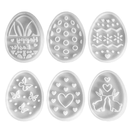 Molde de silicona para huevos - moldes de huevos de Pascua de silicona, moldes para conejos de resina | Moldes de Pascua de silicona para conejos de resina epoxi, versátiles moldes de Pascua para Cio