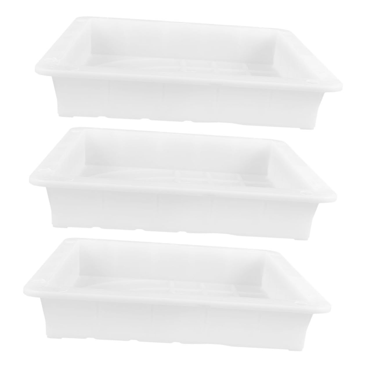 3pcs Garden Stepping Stones Outdoor Molds Concrete Forms DIY Patio Paving Molds Plastic Stone Easy Handling Paving for DIY Projects