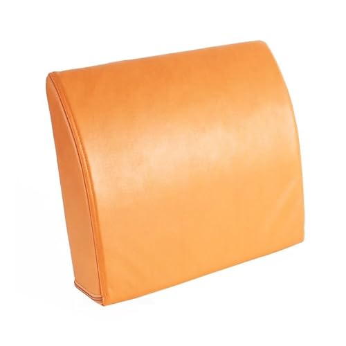 MQPALZKD Office Lumbar Backrest Seat Pillow Sedentary Car Leather Pad