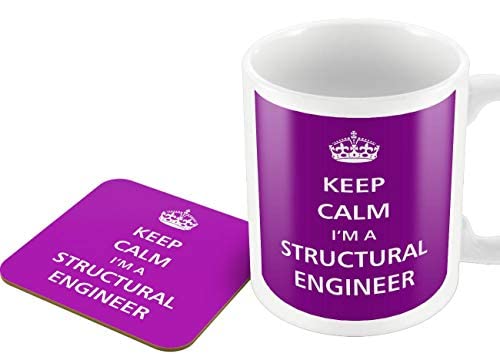 The Victorian Printing Co - Keep Calm - I'm A Structural Engineer - Mug and Coaster Set