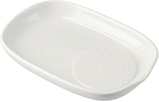 gifthub Grinding Bowl Manual Fruit Puree Cooking Machine Auxiliary Food Tools,Ceramics Grater Plate,Garlic Grinding Wasabi...