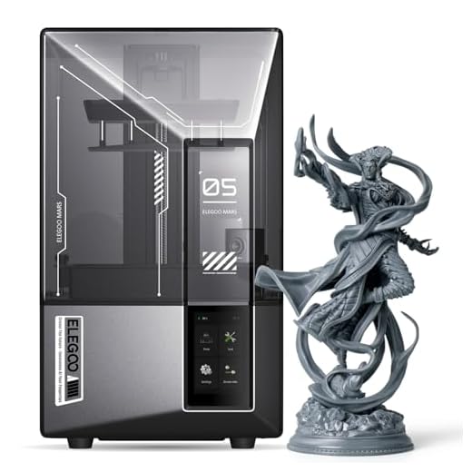 ELEGOO Mars 5 Ultra 9K Stampante 3D Resina,150 mm/h di Stampa ad Alta Velocità, Livellamento Automatico Intelligente, Rilevamento Intelligente, Trasferimento WiFi, 153,36 x 77,76 x 165 mm³