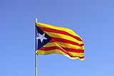 Material : Poliester MI RINCON Bandera de CATALUÑA ESTELADA BLAVA 90 x 60cm - Bandera CATALANA INDEPENDENTISTA – Catalunya 90 x 60 cm