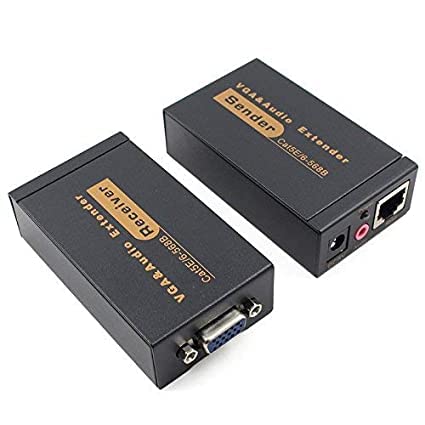 ULTRABYTES VGA Video Audio Extender Over Single RJ45 CAT5e/6 1080P with Adapter up to 100M Sender+Rceiver (ONE Pair)-TD-469H.-image-9