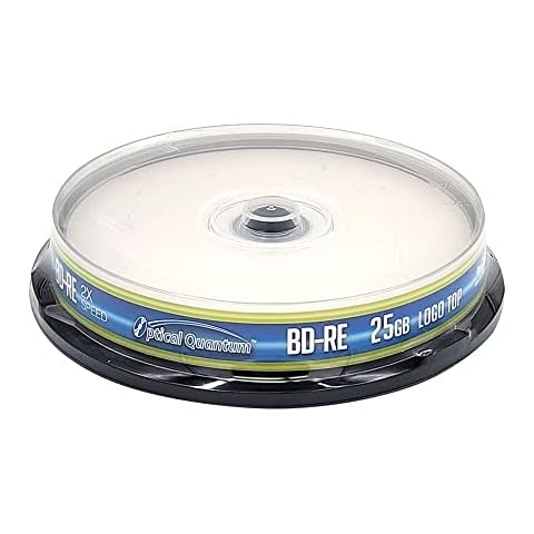 Optical Quantum 2X 25GB BD-RE Blu-Ray Disc Spindle Cover