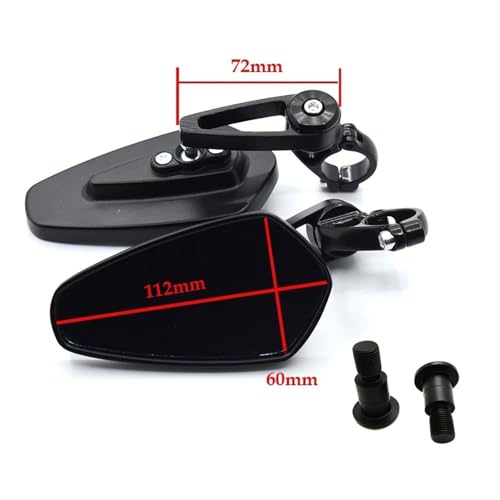 Espejos retrovisores de moto para rutas urbanas en MT-09 R6 y XJ6 6