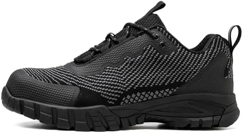 Steel Toe Shoes Men Waterproof Non Slip Work Safety Shoe Construction Industrial Roofing Tennis Black ASTM Indestructible Sneakers Zapatos de Trabajo para Hombres