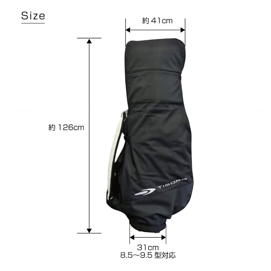 TIGORA ゴルフトラベルカバー TIGORA ティゴラ トラベルカバー 運んで楽々! キャスター付き