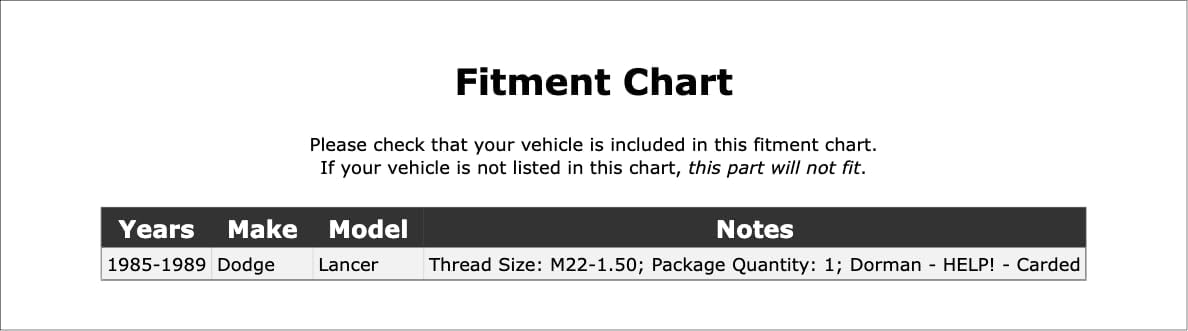Front Spindle Lock Nut Kit Compatible With Dodge Lancer 1989 1988 1987 1986 1985 P-3863133