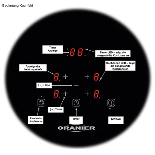 Oranier autarkes Backofen Set mit Glaskeramikkochfeld 60 cm ohne Induktion KFTC 9965 TC & Pyrolyse Einbaubackofen EBP… – Bild 5