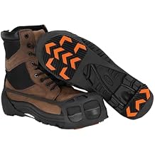 Due North GripPro Spikeless Footwear Traction Aids for Men and Women - for Ice and Snow - Lightweight Full-Foot Rubber Tread
