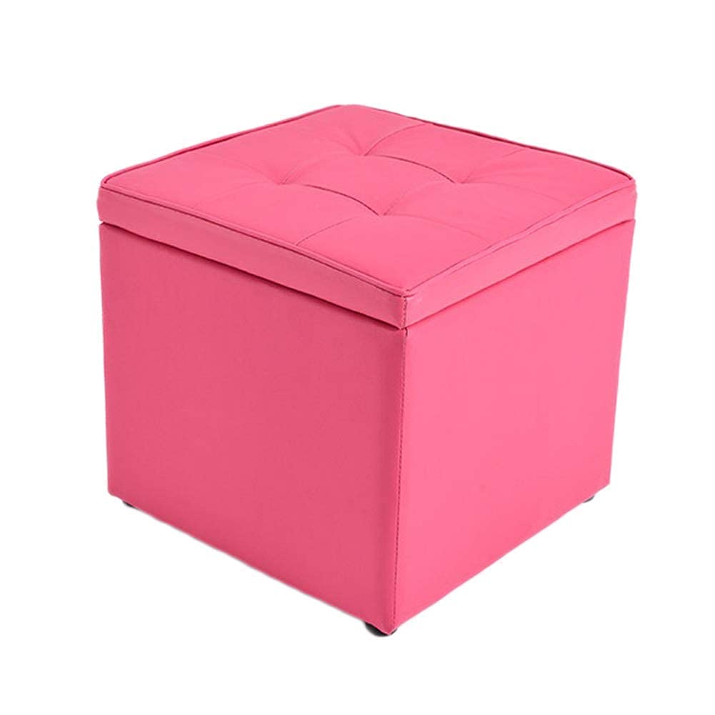 Tabouret siège jouet coffre bois massif 40x40x40cm