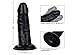Thick Realistic Black Anal Dildo Dong Butt Plug with Suction Cup