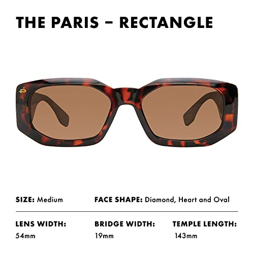 Prive Revaux The Paris Rectangular Sunglasses – Handcrafted, Polarized Lenses with 100% UV Protection – For Women3