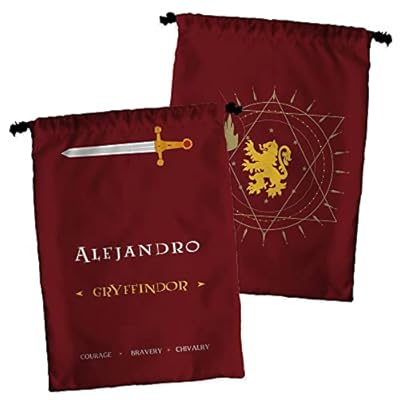 LolaPix Bolsa Gryffindor. Bolsa merienda Personalizada. Bolsa merienda Infantil. Regalo Personalizado con Nombre. 30x23 cm. Varios diseños. Gryffindor | Ya disponible en tu tienda friki favorita! En mundofriki.es!