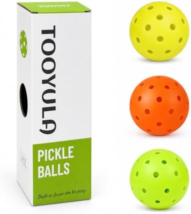 Outdoor Pickleball Balls Rotomolded Durable 40 Hole Pickleballs