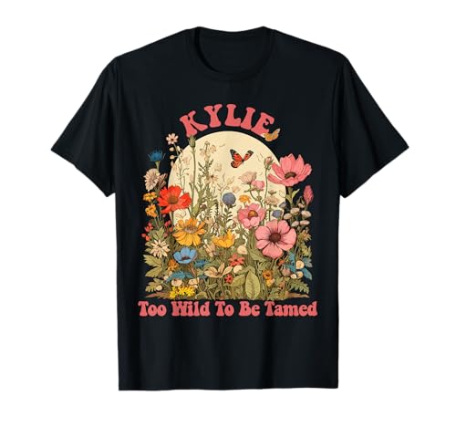 KYLIE Name Cute Retro Girls Wildflower KYLIE Name Camiseta