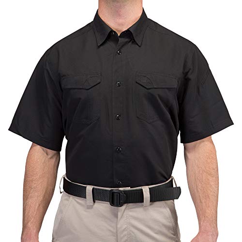 5.11 Tactical Fast-Tac Short-Sleeve Shirt, Black, Medium