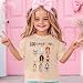 KEKEMI Toddler Girl Christian Shirts God Says I Am Beautiful Enough T-Shirt Princess Outfit Motivational Bible Verse Tee Tops(Beige,2T)