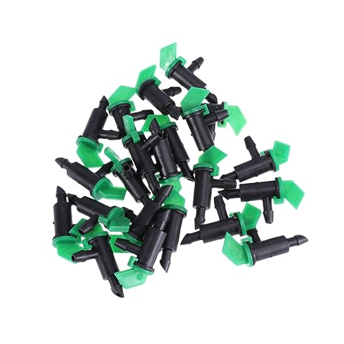 Happyyami 25 Piezas kits de riego automático de bricolaje Goteador de jardín kits de mangueras de riego ajustables traje de riego por goteo Black