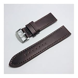 Horlogebandje Handgemaakte 8 Kleuren Horloge Accessoires Vintage Lederen 12mm 20mm 22mm 24mm 26mm Horlogeband Vrouwen Heren Horlogeband Horlogeband Vervanging (Color : C-2, Grootte : 20mm)