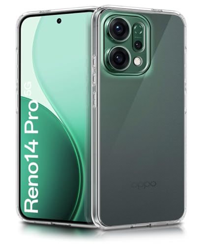 Image of WOW IMAGINE Transparent Back Cover Case for Oppo Reno 14 Pro 5G | Raised Bumps for Full Device & Camera Protection Shockproof TPU Silicone Back Case Mobile Cover - Transparent