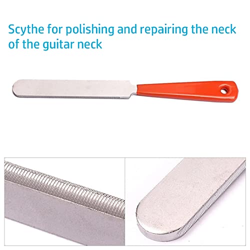 Yuentoen Stainless Steel Guitar Fret Crowning File Leveling Tool, Guitar Repair Kit，Fingerboard Protectors Set For Luthier And Guitar Players #TOP2